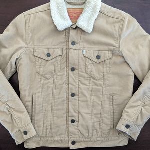 Levi's Sherpa Lined Corduroy Trucker Jacket